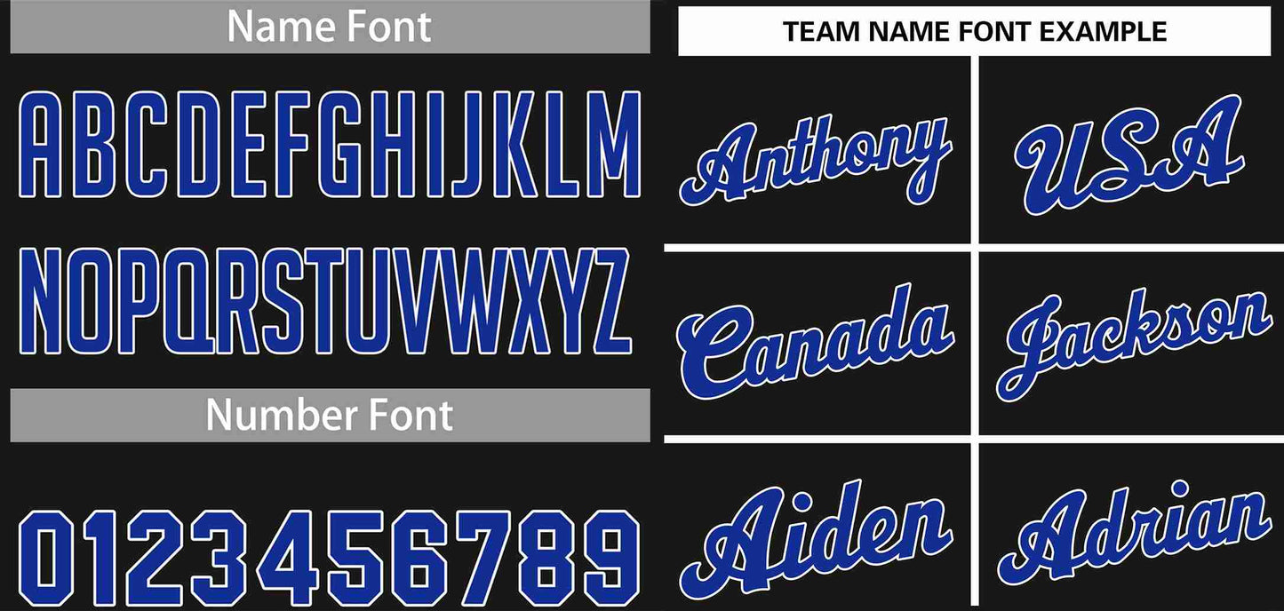 Custom Black Royal-White Classic Sets Sports Uniform Basketball Jersey Limited