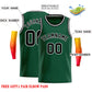 Custom Green Black-White Classic Tops Casual Basketball Jersey Limited