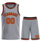 Custom Dark Gray Orange-Black Classic Sets Bull Basketball Jersey