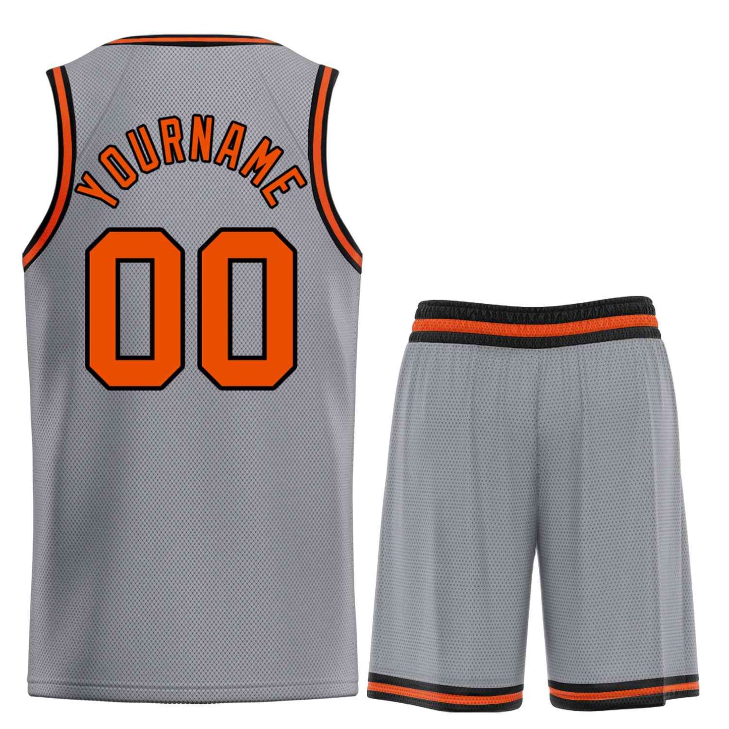 Custom Dark Gray Orange-Black Classic Sets Bull Basketball Jersey Limited