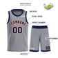 Custom Dark Gray Navy-Orange Classic Sets Bull Basketball Jersey Limited
