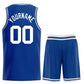 Custom Royal White-Classic Sets Curved Basketball Jersey Limited