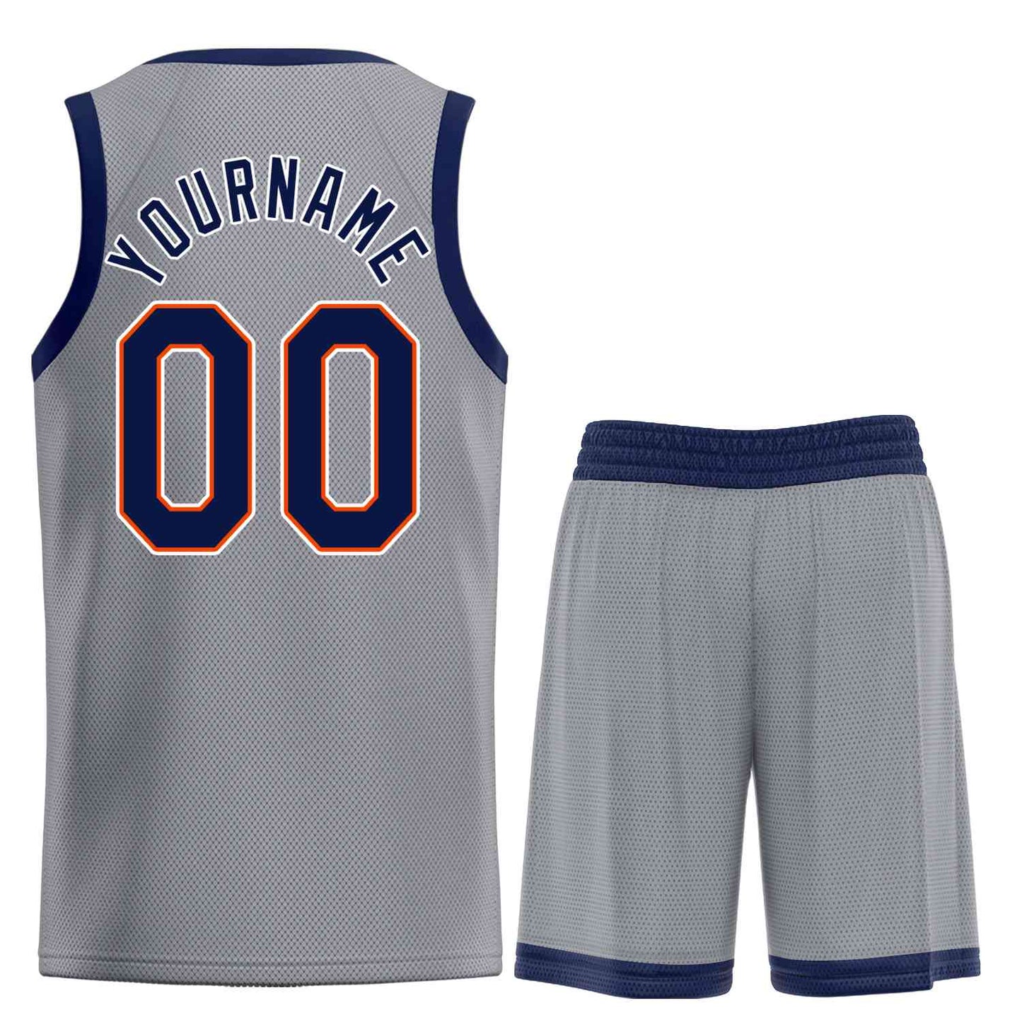 Custom Dark Gray Navy-Orange Heal Sports Uniform Classic Sets Basketball Jersey Limited