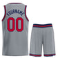 Custom Dark Gray Maroon-Navy Heal Sports Uniform Classic Sets Basketball Jersey Limited