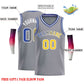 Custom Dark Gray Yellow-Royal Classic Tops Men Casual Basketball Jersey Limited