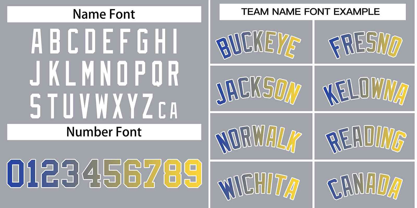 Custom Dark Gray Yellow-Royal Classic Tops Men Casual Basketball Jersey Limited