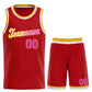 Custom Red Yellow-White Classic Sets Sports Uniform Basketball Jersey