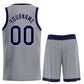 Custom Dark Gray Navy-Powder Blue Classic Sets Sports Uniform Basketball Jersey Limited