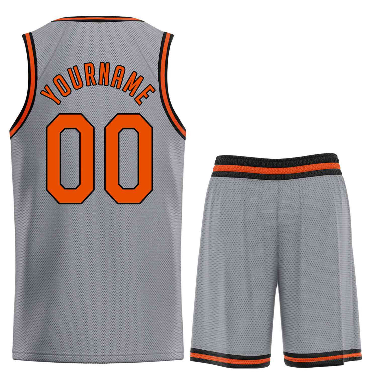 Custom Dark Gray Orange-Black Classic Sets Sports Uniform Basketball Jersey Limited