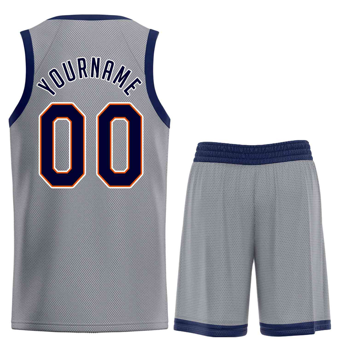 Custom Dark Gray Navy-Orange Classic Sets Sports Uniform Basketball Jersey Limited