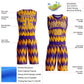 Custom Purple Gold-White Round Neck Sublimation Basketball Suit Jersey Limited