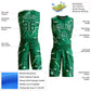 Custom Green White Bright Lines Round Neck Sublimation Basketball Suit Jersey Limited