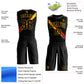 Custom Black Yellow-Red Diagonal Lines Round Neck Sublimation Basketball Suit Jersey Limited