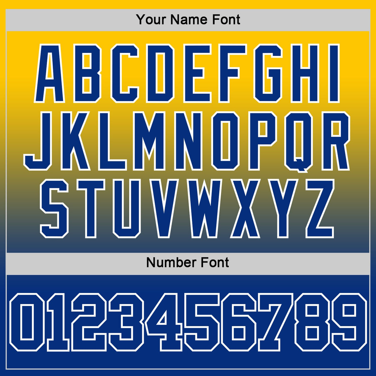 Custom Yellow Royal-White Fade Fashion Round Neck Sublimation Basketball Suit Jersey Limited