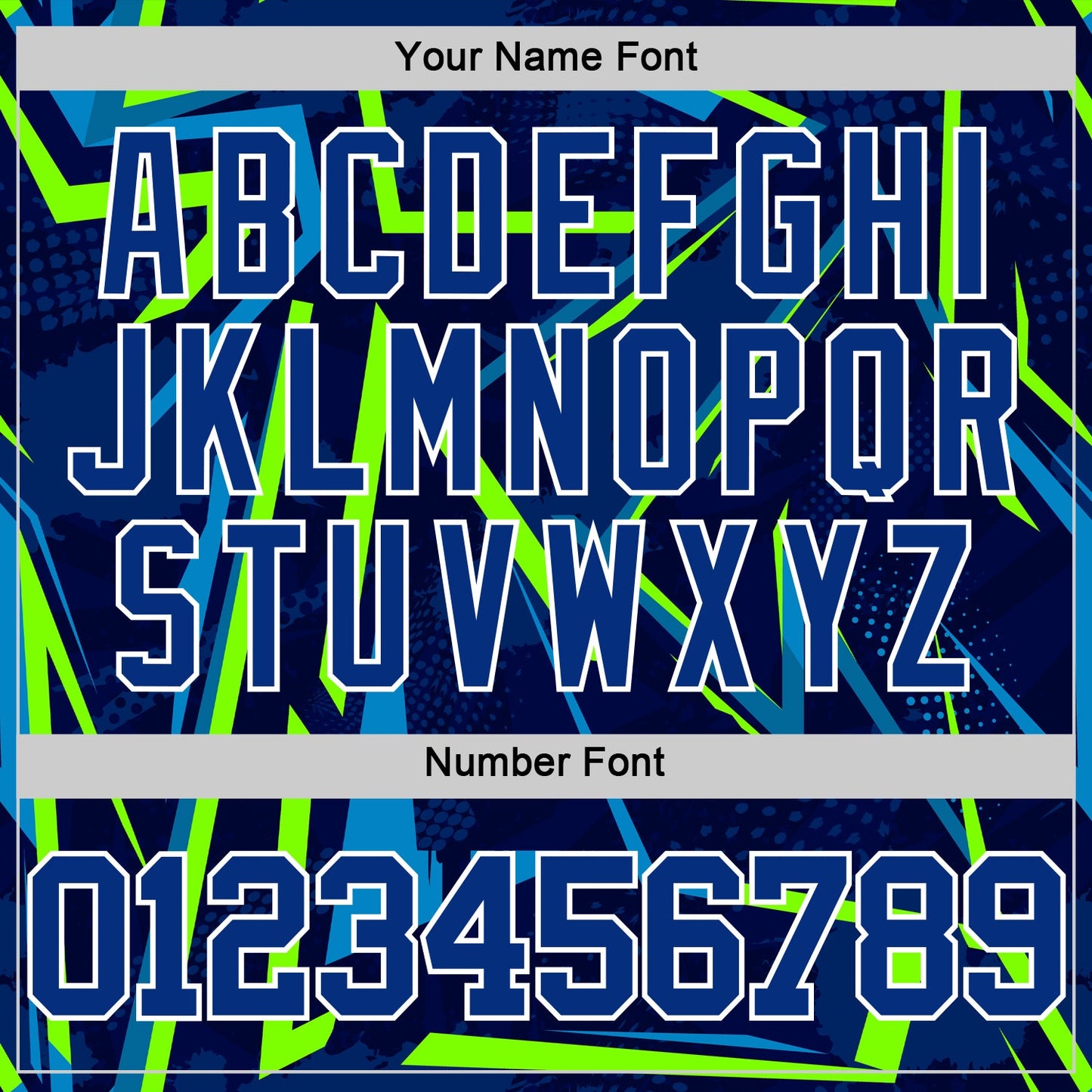 Custom Royal Neon Green-White Geometric Shape Round Neck Sublimation Basketball Suit Jersey Limited