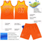 Custom Yellow Orange-White Fade Fashion Round Neck Sublimation Basketball Suit Jersey Limited
