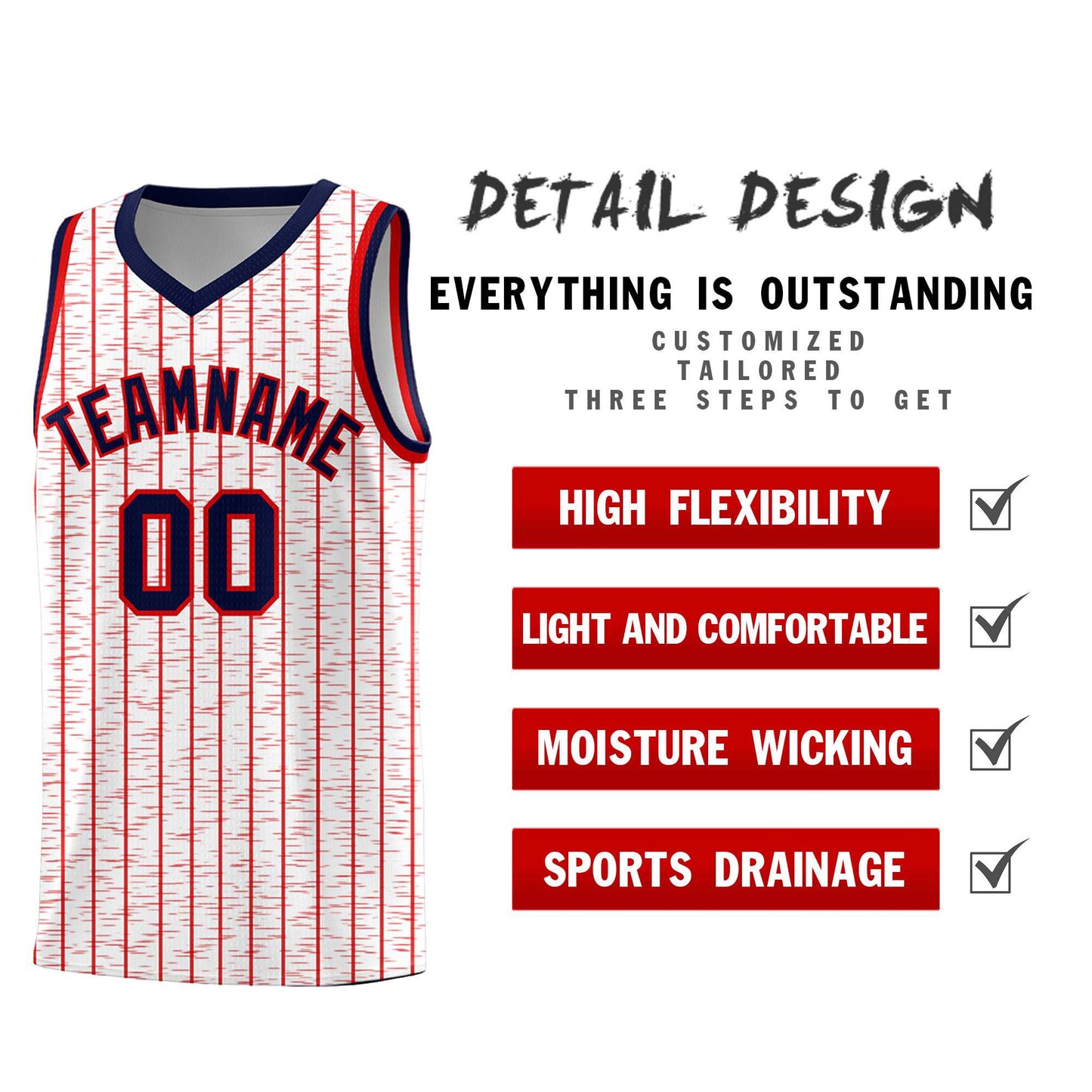 Custom White Custom Gray Pinstripe Retro Sets Uniform Basketball Jersey Limited