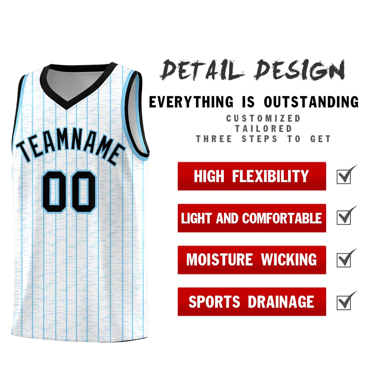 Custom White Custom Gray Pinstripe Retro Sets Uniform Basketball Jersey Limited