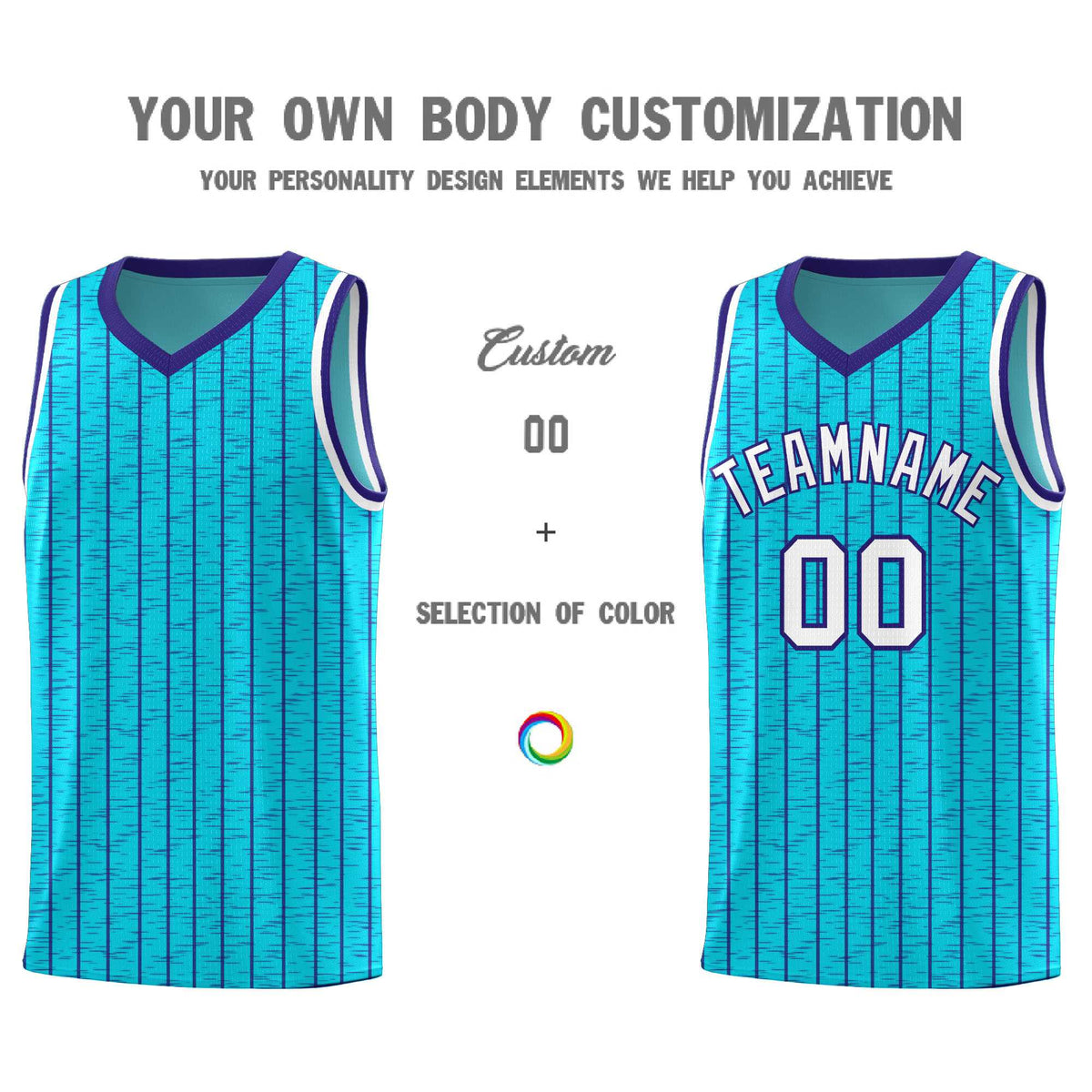 Custom Sky Blue Custom Gray Pinstripe Retro Sets Uniform Basketball Jersey Limited