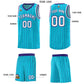 Custom Sky Blue Custom Gray Pinstripe Retro Sets Uniform Basketball Jersey Limited