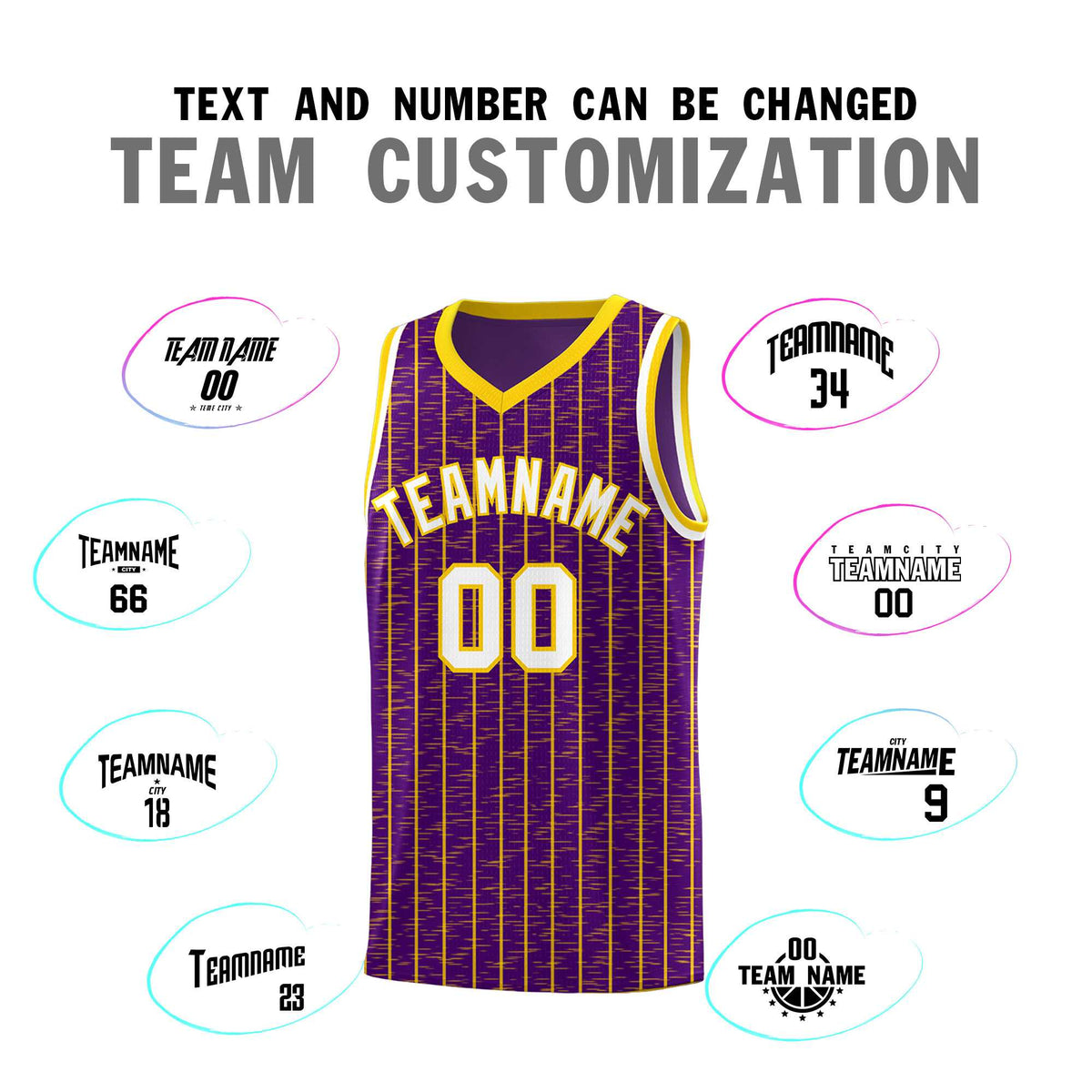 Custom Purple Custom Gray Pinstripe Retro Sets Uniform Basketball Jersey Limited
