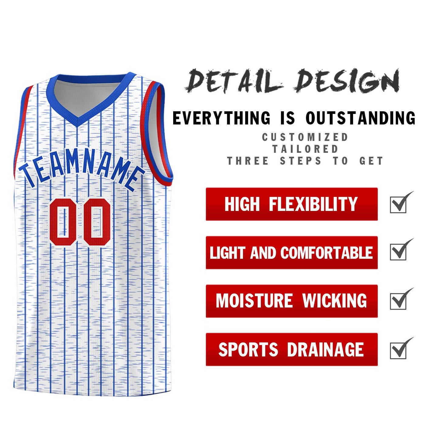 Custom White Custom Gray Pinstripe Retro Sets Uniform Basketball Jersey Limited