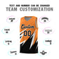 Custom Gold Orange Abstract Mountain Pattern Sports Uniform Basketball Jersey Limited