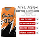 Custom Gold Orange Abstract Mountain Pattern Sports Uniform Basketball Jersey Limited