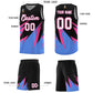Custom Black Abstract Mountain Pattern Sports Uniform Basketball Jersey Limited