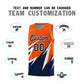 Custom Orange Abstract Mountain Pattern Sports Uniform Basketball Jersey Limited