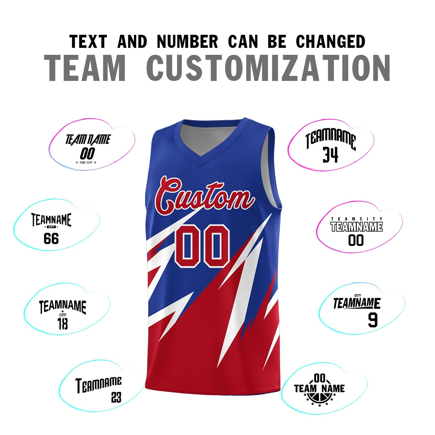 Custom Royal Abstract Mountain Pattern Sports Uniform Basketball Jersey Limited