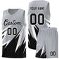 Custom Gray Abstract Mountain Pattern Sports Uniform Basketball Jersey