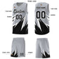 Custom Gray Abstract Mountain Pattern Sports Uniform Basketball Jersey Limited