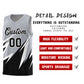 Custom Gray Abstract Mountain Pattern Sports Uniform Basketball Jersey Limited