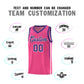 Custom Pink Personalized Honeycomb Pattern Sports Uniform Basketball Jersey Limited