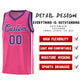 Custom Pink Personalized Honeycomb Pattern Sports Uniform Basketball Jersey Limited