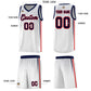 Custom White Personalized Honeycomb Pattern Sports Uniform Basketball Jersey Limited