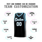 Custom Black Personalized Honeycomb Pattern Sports Uniform Basketball Jersey Limited