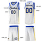 Custom White Personalized Honeycomb Pattern Sports Uniform Basketball Jersey Limited