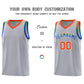 Custom Gray Orange Wave Pattern Sports Uniform Basketball Jersey Limited