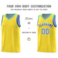 Custom Gold Bright Green Wave Pattern Sports Uniform Basketball Jersey Limited