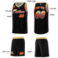Custom Black Khaki Wave Pattern Sports Uniform Basketball Jersey Limited