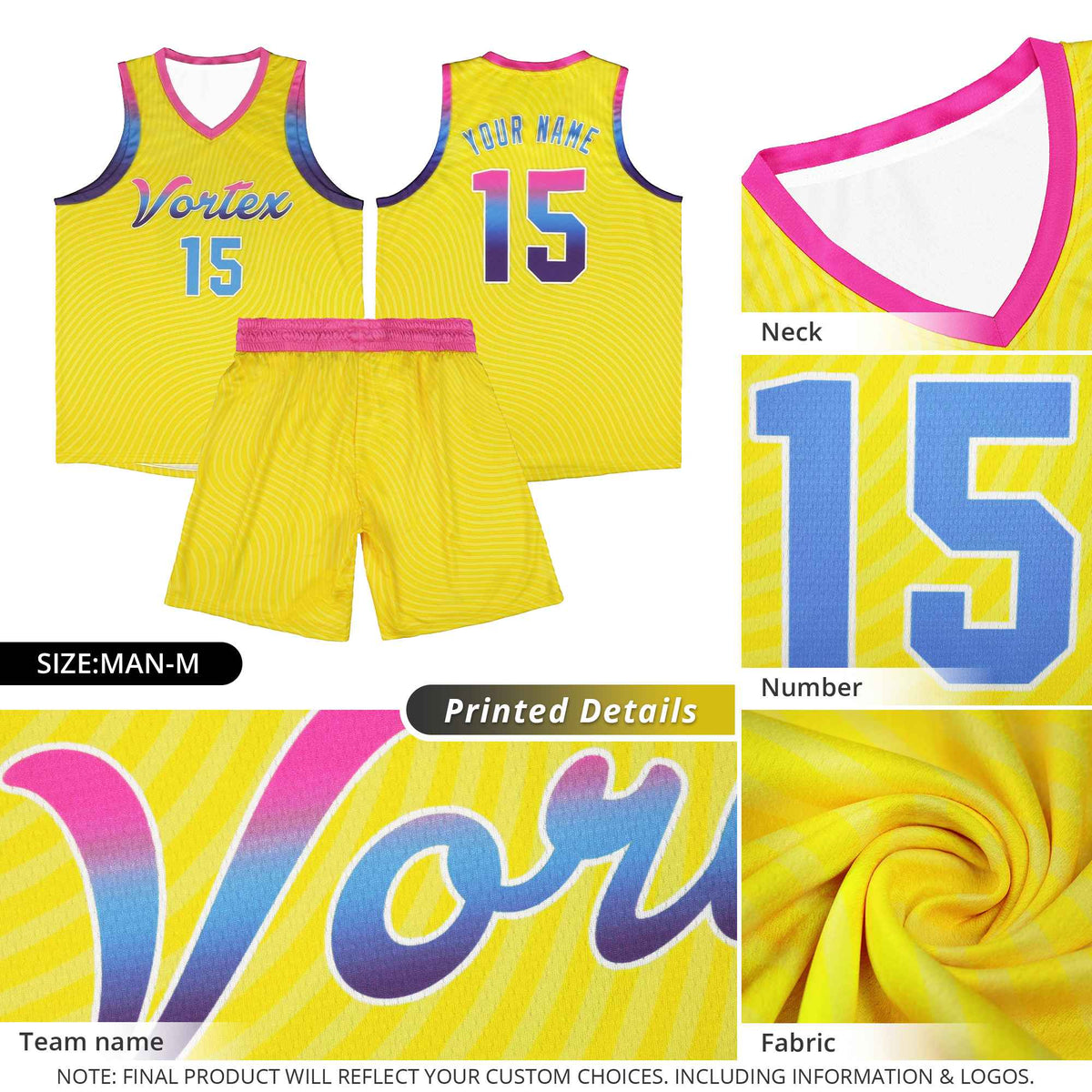 Custom Pink White Wave Pattern Sports Uniform Basketball Jersey Limited