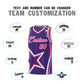 Custom Purple Shoulder Stars Graffiti Pattern Sets Basketball Jersey Limited