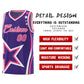 Custom Purple Shoulder Stars Graffiti Pattern Sets Basketball Jersey Limited