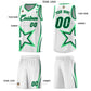 Custom White Shoulder Stars Graffiti Pattern Sets Basketball Jersey Limited