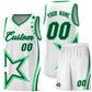Custom White Shoulder Stars Graffiti Pattern Sets Basketball Jersey