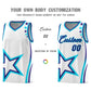 Custom White Shoulder Stars Graffiti Pattern Sets Basketball Jersey Limited