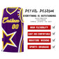 Custom Purple Shoulder Stars Graffiti Pattern Sets Basketball Jersey Limited