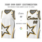 Custom White Shoulder Stars Graffiti Pattern Sets Basketball Jersey Limited